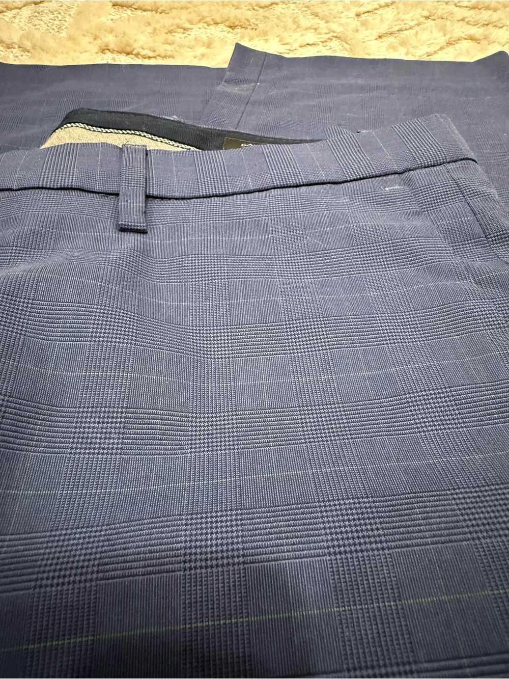 Banana Republic Men’s Blue Checked Dress Pants